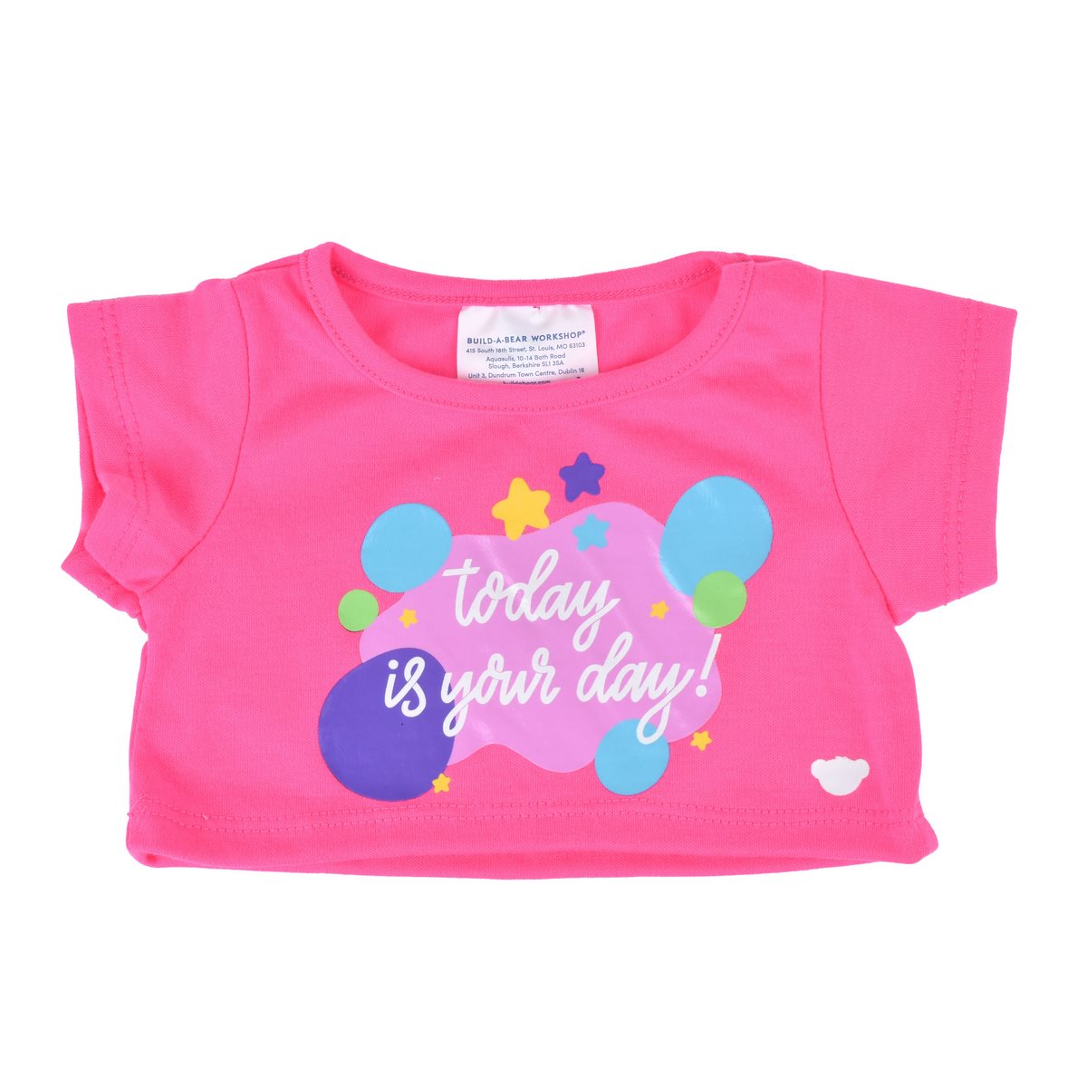 Polera Rosada Today Is Your Day Build-A-Bear Categoría: Polera Tipo producto: Doll Accessories
